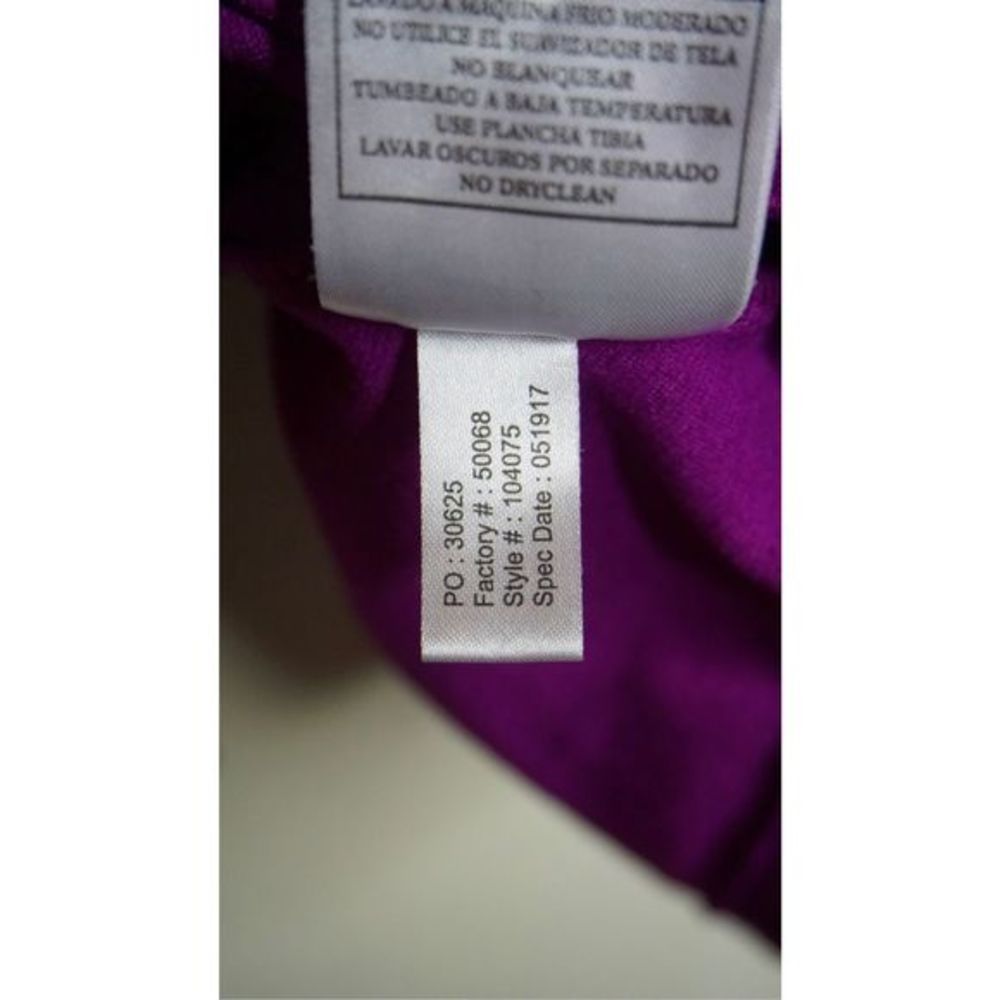 Antigua Women's Purple Sz‎ Large 1/4 Zip Pullover Sweatshirt Jacket - Picture 7 of 7